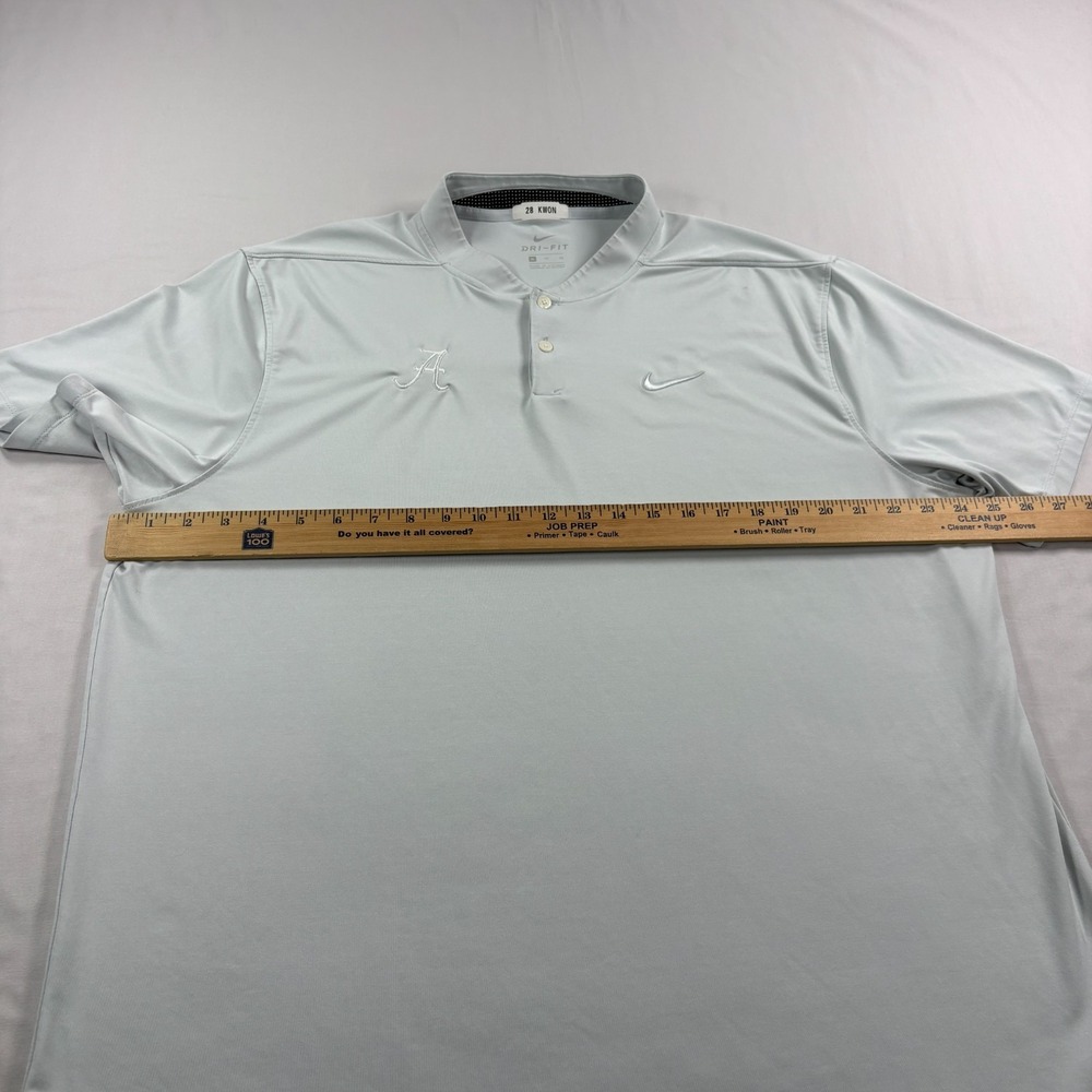 Alabama Crimson Tide Nike Polo Shirt Mens XL Gray Blade Collar Player Issued - Picture 7 of 13